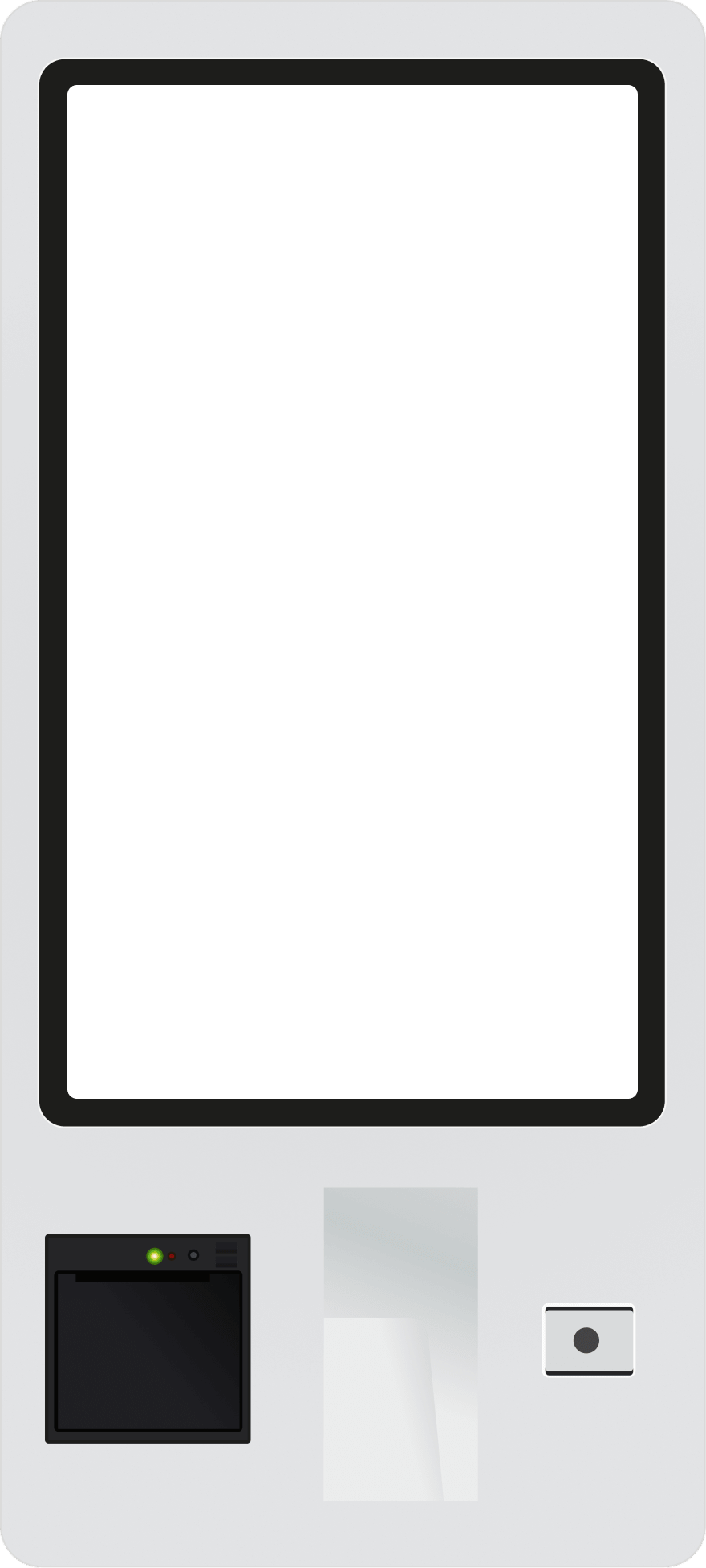 Butlaroo self-order kiosk hardware running a branded menu